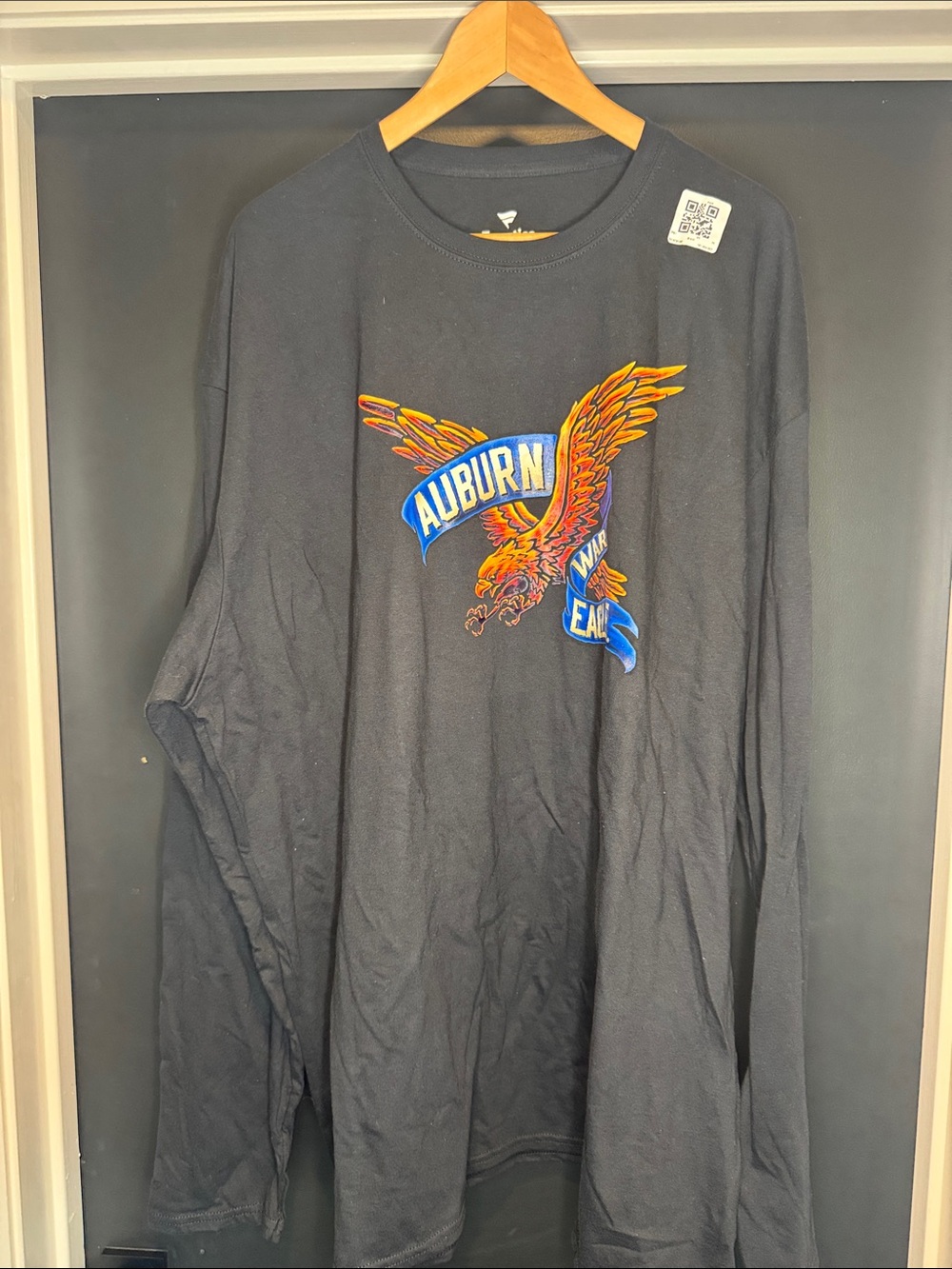 Fanatics Auburn Tigers War Eagle Fanatics Long Sleeve Shirt NCAA Black 4XL NWOT